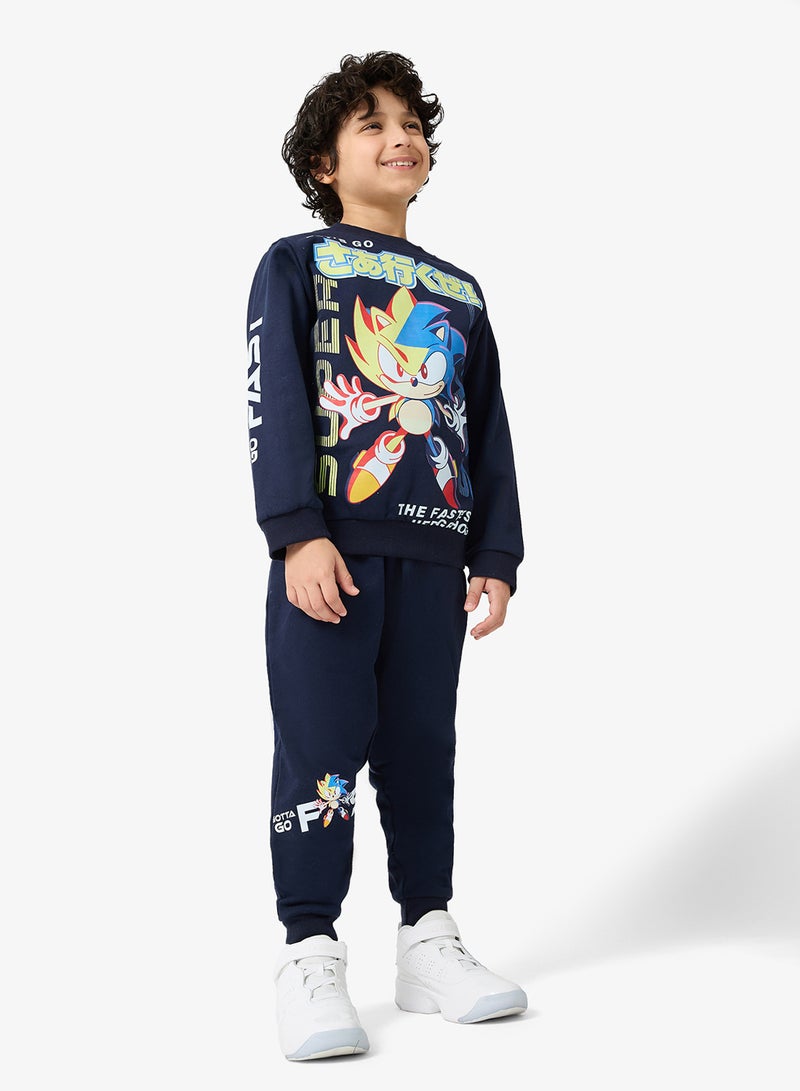 Sega Kids Sonic Sweatshirt And Sweatpants - Image 5